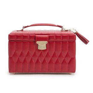 53. WOLF Caroline Medium Jewelry Case Red $505 Like New